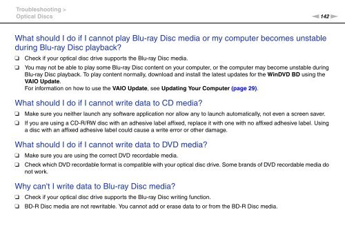 Sony VPCCW2C5E - VPCCW2C5E Mode d'emploi Anglais