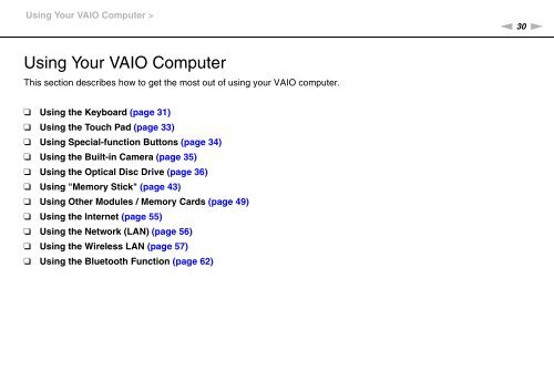 Sony VPCCW2C5E - VPCCW2C5E Mode d'emploi Anglais