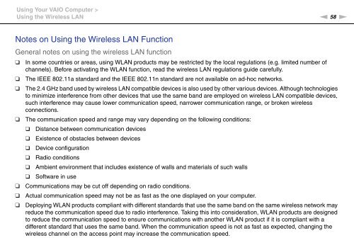 Sony VPCCW2C5E - VPCCW2C5E Mode d'emploi Anglais