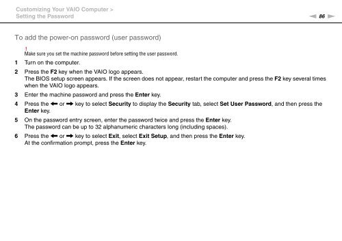 Sony VPCCW2C5E - VPCCW2C5E Mode d'emploi Anglais