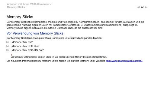 Sony VPCCW2C5E - VPCCW2C5E Mode d'emploi Allemand