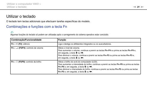 Sony VPCCW2C5E - VPCCW2C5E Mode d'emploi Portugais