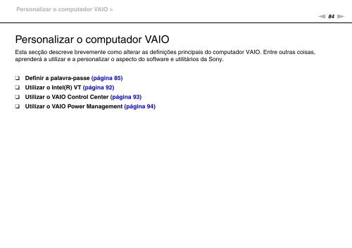 Sony VPCCW2C5E - VPCCW2C5E Mode d'emploi Portugais
