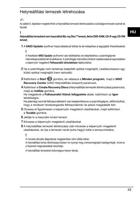 Sony VPCCW2C5E - VPCCW2C5E Guide de d&eacute;pannage Bulgare