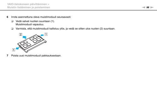 Sony VPCCW2C5E - VPCCW2C5E Mode d'emploi Finlandais