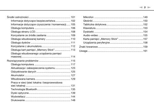 Sony VPCCW2C5E - VPCCW2C5E Mode d'emploi Polonais