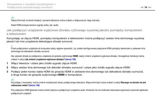 Sony VPCCW2C5E - VPCCW2C5E Mode d'emploi Polonais