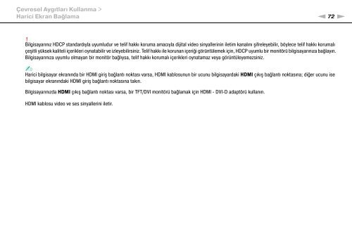 Sony VPCCW2C5E - VPCCW2C5E Mode d'emploi Turc