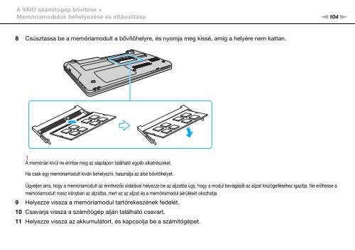 Sony VPCEC1A4E - VPCEC1A4E Istruzioni per l'uso Ungherese