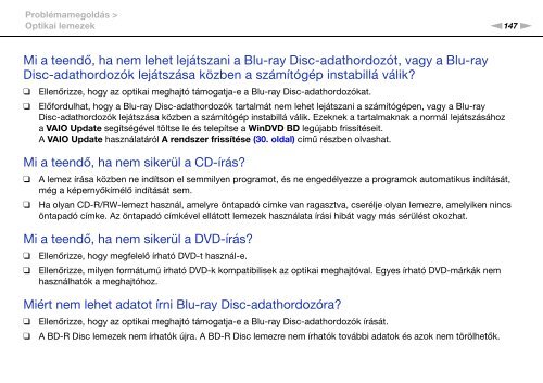 Sony VPCEC1A4E - VPCEC1A4E Istruzioni per l'uso Ungherese