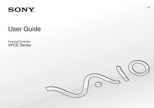 Sony VPCEC1A4E - VPCEC1A4E Istruzioni per l'uso Inglese