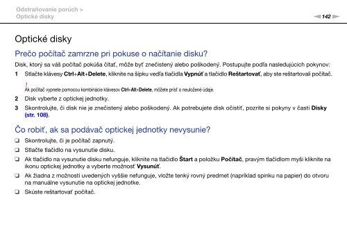 Sony VPCEC1A4E - VPCEC1A4E Istruzioni per l'uso Slovacco
