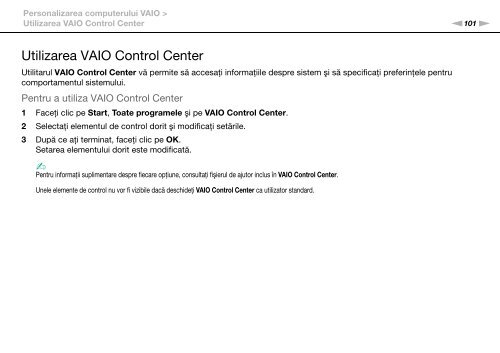 Sony VPCEC1A4E - VPCEC1A4E Istruzioni per l'uso Rumeno