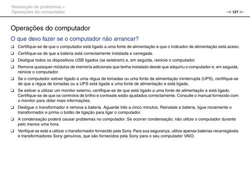 Sony VPCEC1A4E - VPCEC1A4E Istruzioni per l'uso Portoghese