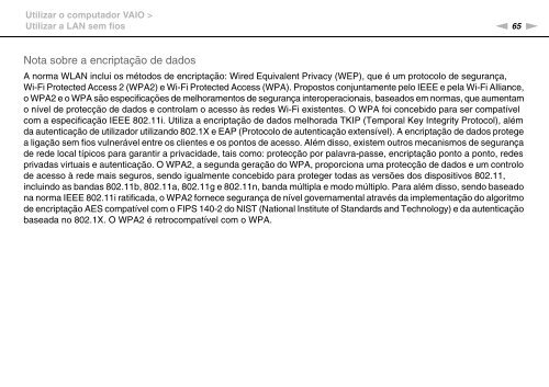 Sony VPCEC1A4E - VPCEC1A4E Istruzioni per l'uso Portoghese