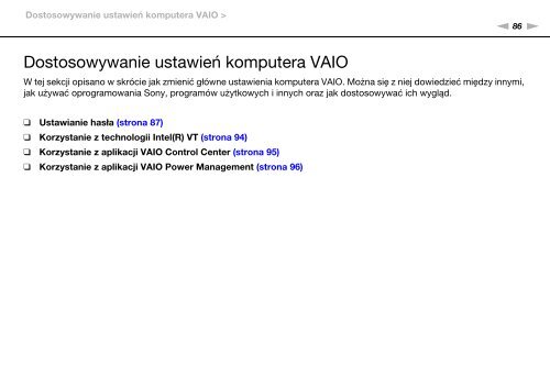 Sony VPCEC1A4E - VPCEC1A4E Istruzioni per l'uso Polacco