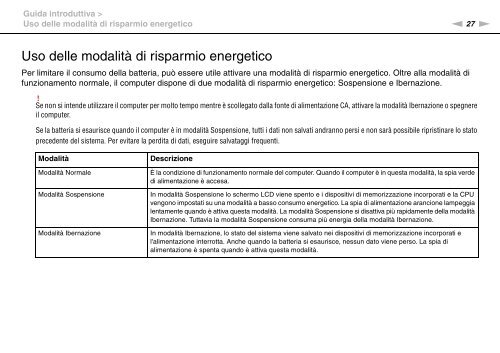 Sony VPCEC1A4E - VPCEC1A4E Istruzioni per l'uso Italiano