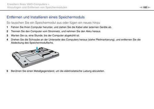 Sony VPCEC1A4E - VPCEC1A4E Istruzioni per l'uso Tedesco