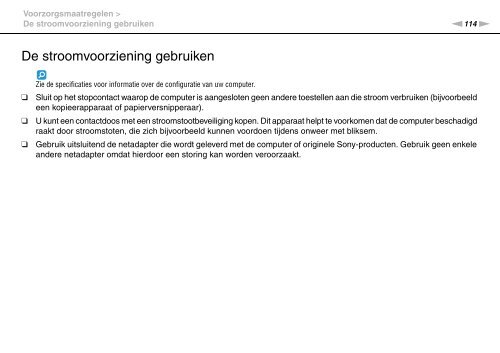 Sony VPCEC1A4E - VPCEC1A4E Istruzioni per l'uso Olandese