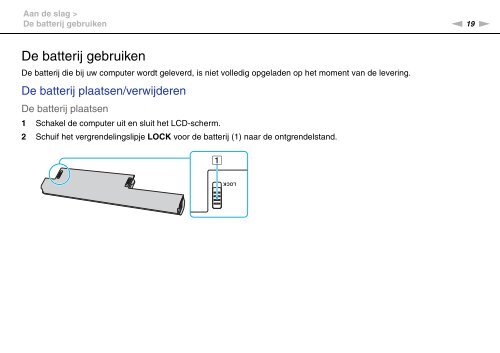 Sony VPCEC1A4E - VPCEC1A4E Istruzioni per l'uso Olandese