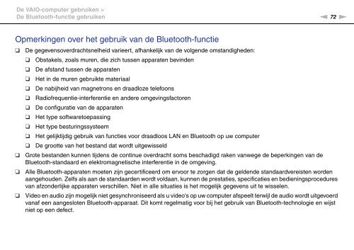 Sony VPCEC1A4E - VPCEC1A4E Istruzioni per l'uso Olandese