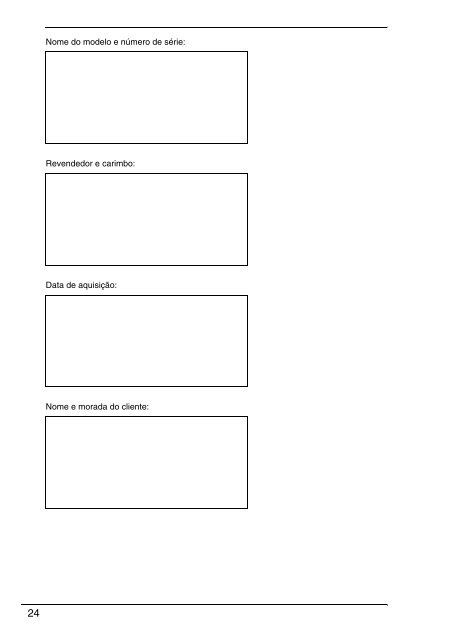 Sony VPCEC1A4E - VPCEC1A4E Documenti garanzia Portoghese