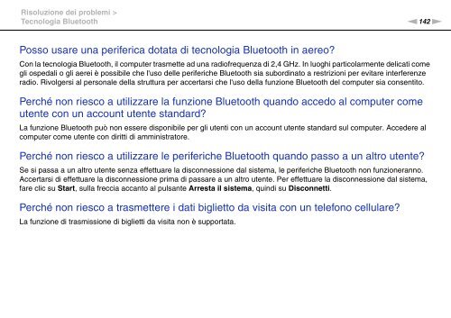 Sony VPCEC1A4E - VPCEC1A4E Istruzioni per l'uso