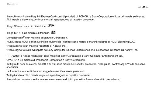 Sony VPCEC1A4E - VPCEC1A4E Istruzioni per l'uso