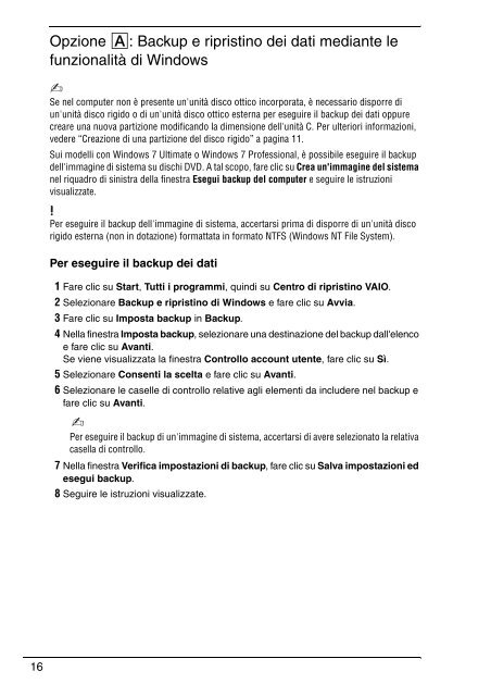 Sony VPCEC1A4E - VPCEC1A4E Guida alla risoluzione dei problemi Italiano