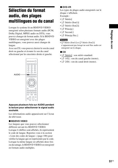 Sony BDV-E300 - BDV-E300 Istruzioni per l'uso Francese