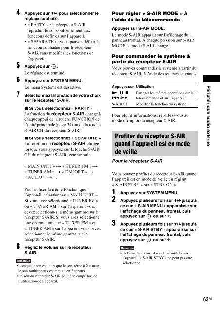Sony BDV-E300 - BDV-E300 Istruzioni per l'uso Francese