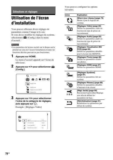 Sony BDV-E300 - BDV-E300 Istruzioni per l'uso Francese