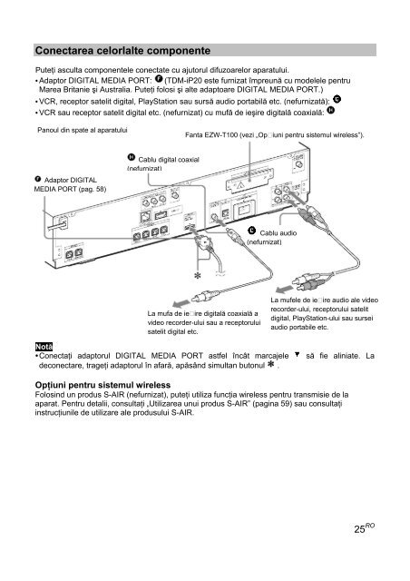 Sony BDV-E300 - BDV-E300 Istruzioni per l'uso Rumeno