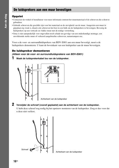 Sony BDV-E300 - BDV-E300 Istruzioni per l'uso Olandese