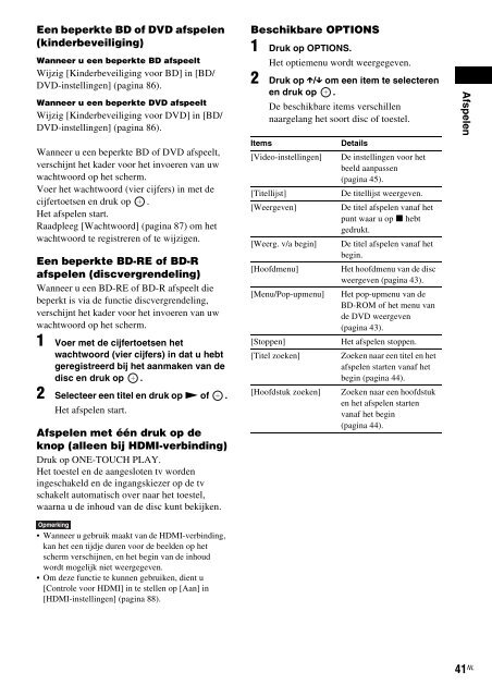 Sony BDV-E300 - BDV-E300 Istruzioni per l'uso Olandese