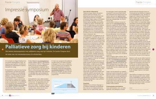 Impressie symposium Palliatieve zorg bij kinderen