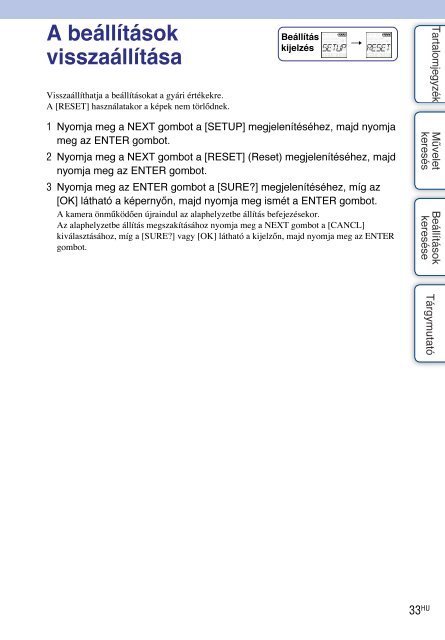 Sony HDR-AS30VR - HDR-AS30VR Guide pratique Hongrois