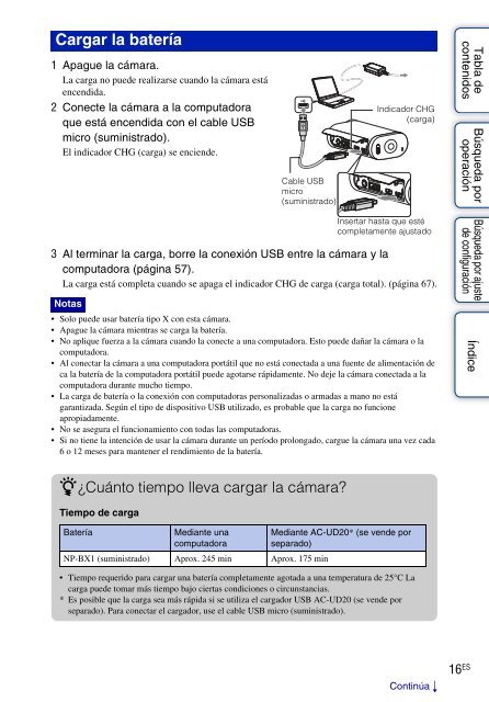 Sony HDR-AS30VR - HDR-AS30VR Guide pratique Espagnol