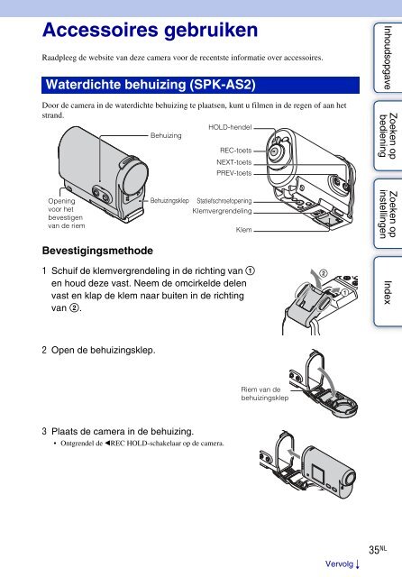 Sony HDR-AS30VR - HDR-AS30VR Guide pratique N&eacute;erlandais