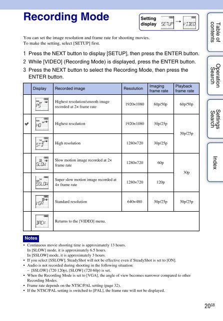 Sony HDR-AS30VR - HDR-AS30VR Guide pratique Anglais