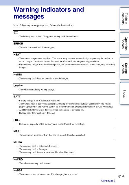 Sony HDR-AS30VR - HDR-AS30VR Guide pratique Anglais