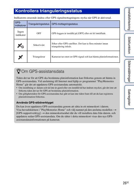 Sony HDR-AS30VR - HDR-AS30VR Guide pratique Su&eacute;dois