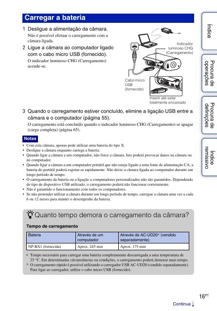 Sony HDR-AS30VR - HDR-AS30VR Guide pratique Portugais