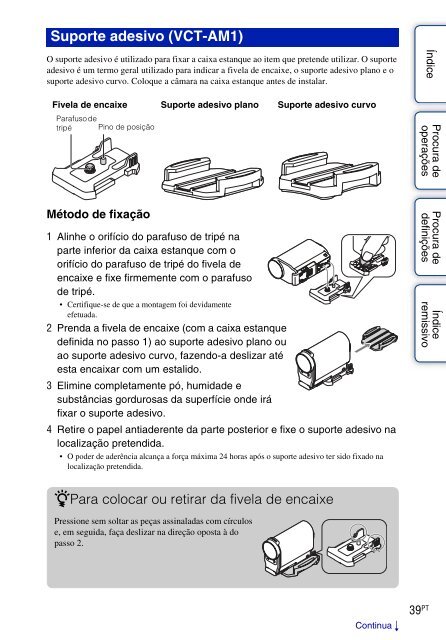 Sony HDR-AS30VR - HDR-AS30VR Guide pratique Portugais