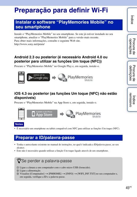 Sony HDR-AS30VR - HDR-AS30VR Guide pratique Portugais