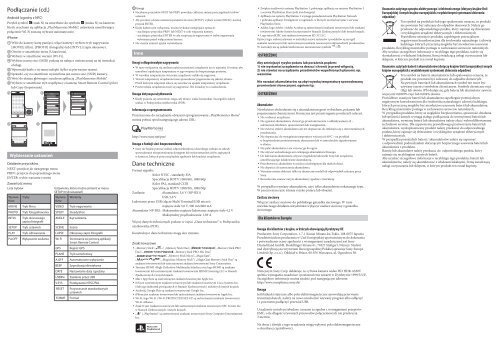 Sony HDR-AS30VR - HDR-AS30VR Mode d'emploi Polonais