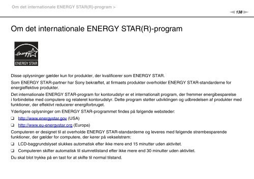 Sony VPCYB3Q1R - VPCYB3Q1R Mode d'emploi Danois