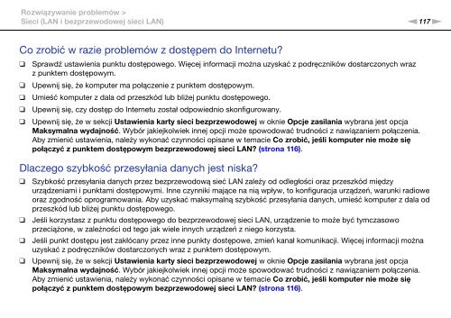 Sony VPCYB3Q1R - VPCYB3Q1R Mode d'emploi Polonais