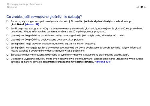 Sony VPCYB3Q1R - VPCYB3Q1R Mode d'emploi Polonais