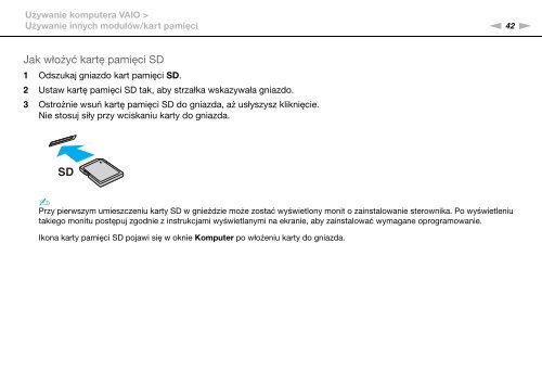 Sony VPCYB3Q1R - VPCYB3Q1R Mode d'emploi Polonais